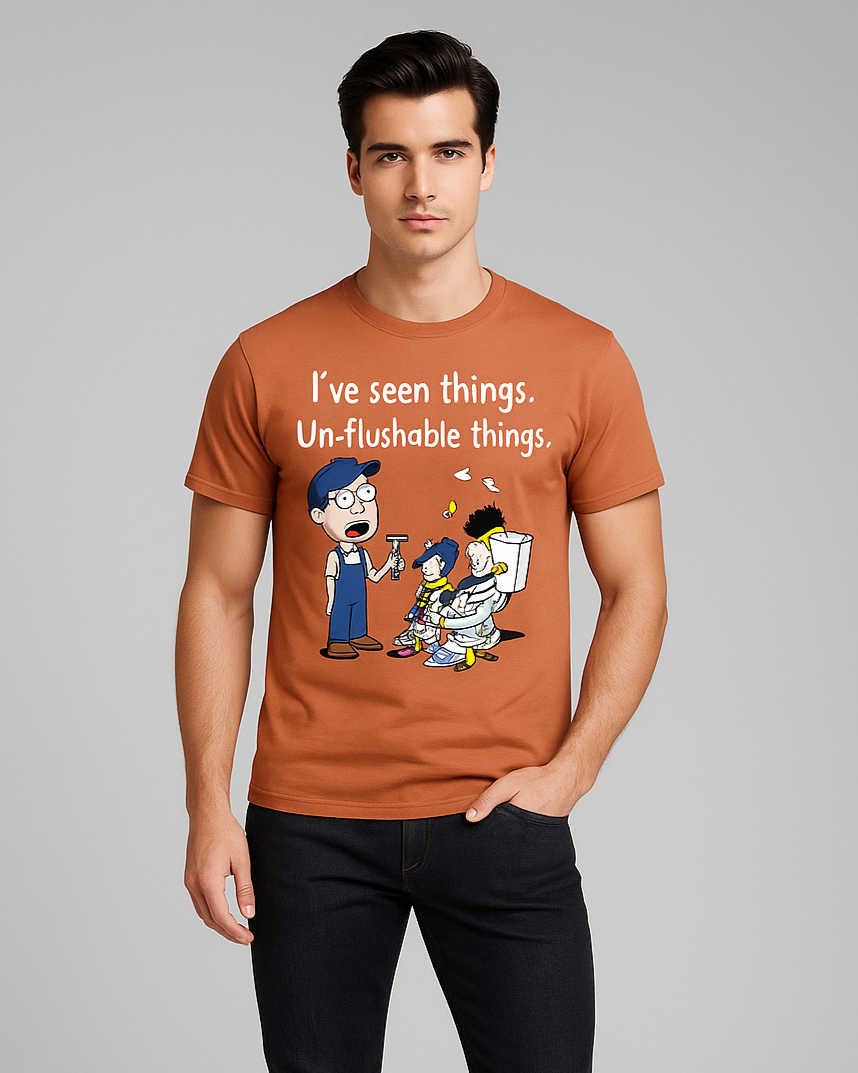 I've Seen Things. Un-flushable Things - Plumber T-shirt, Mocktops t-shirt