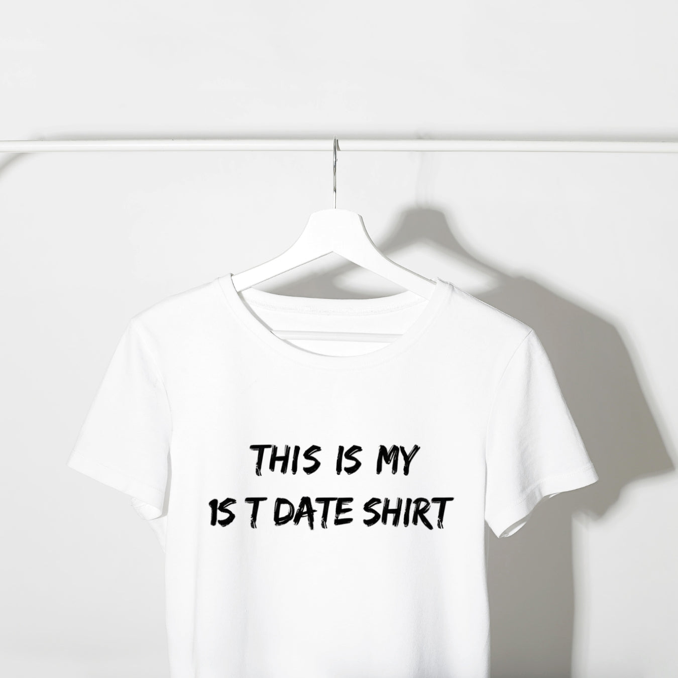 This Is My 1st Date Shirt – Funny Gildan G500 Graphic Tee for Men & Women
