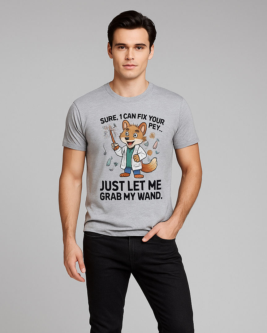 Sure, I Can Fix Your Pet. Just Let Me Grab My Wand - Veterinarian T-shirt, Mocktops t-shirt