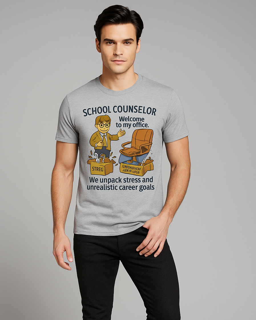 School Counselor, Welcome to my office. We unpack stress and unrealistic career goals Tshirt, Counselor T-shirt, Mocktops t-shirt