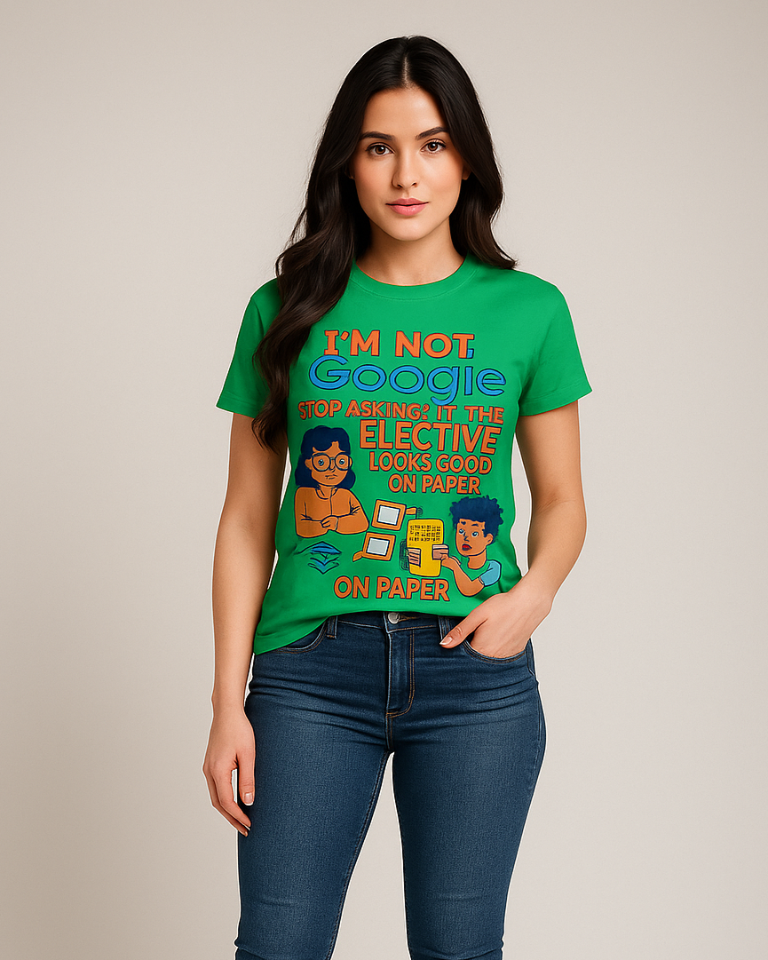 I'm Not Google Stop Asking If This Elective Looks Good On Paper Tshirt, Counselor T-shirt, Mocktops t-shirt