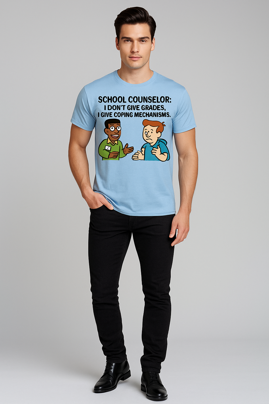 I Don't Give Grades. I Give Coping Mechanisms Tshirt, Counselor T-shirt, Mocktops t-shirt