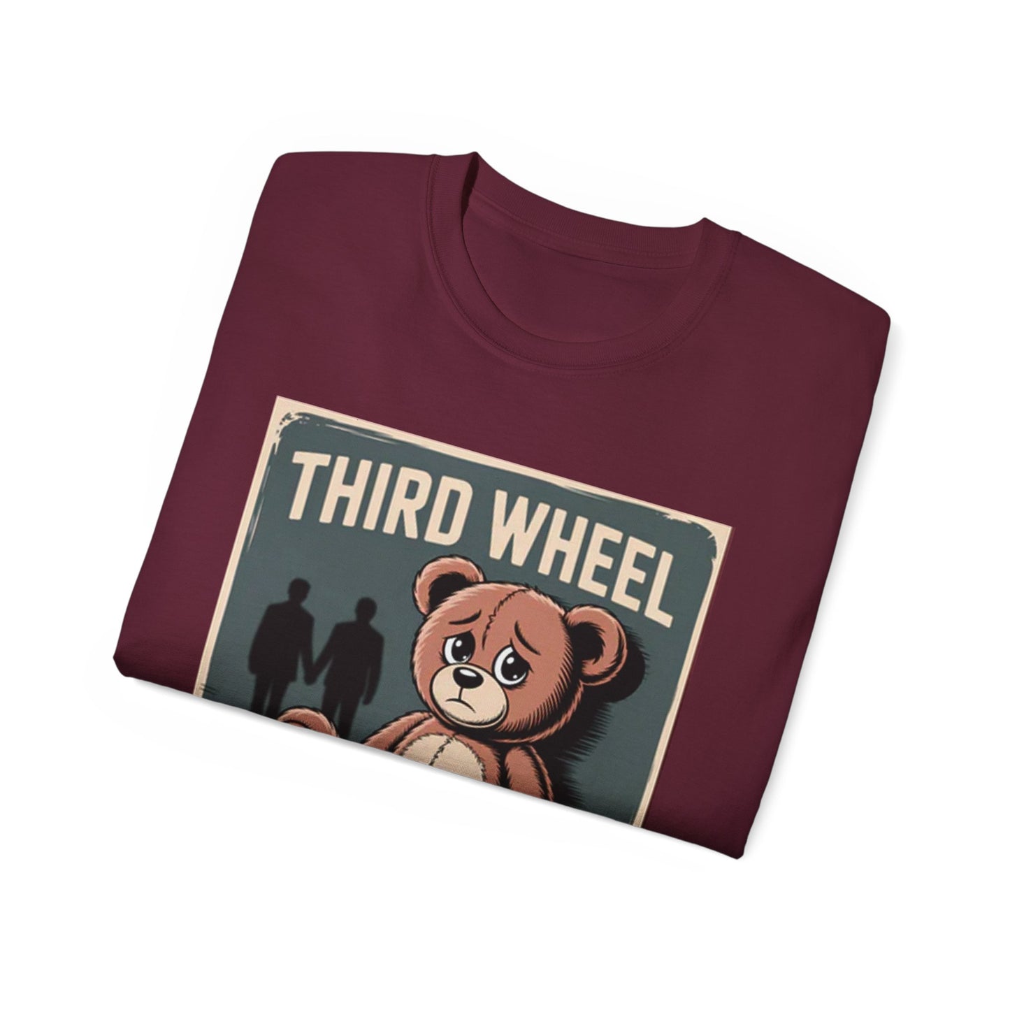 3rd Wheel T-Shirt – Funny Gildan G500 Tee for Singles & Third-Wheel Moments