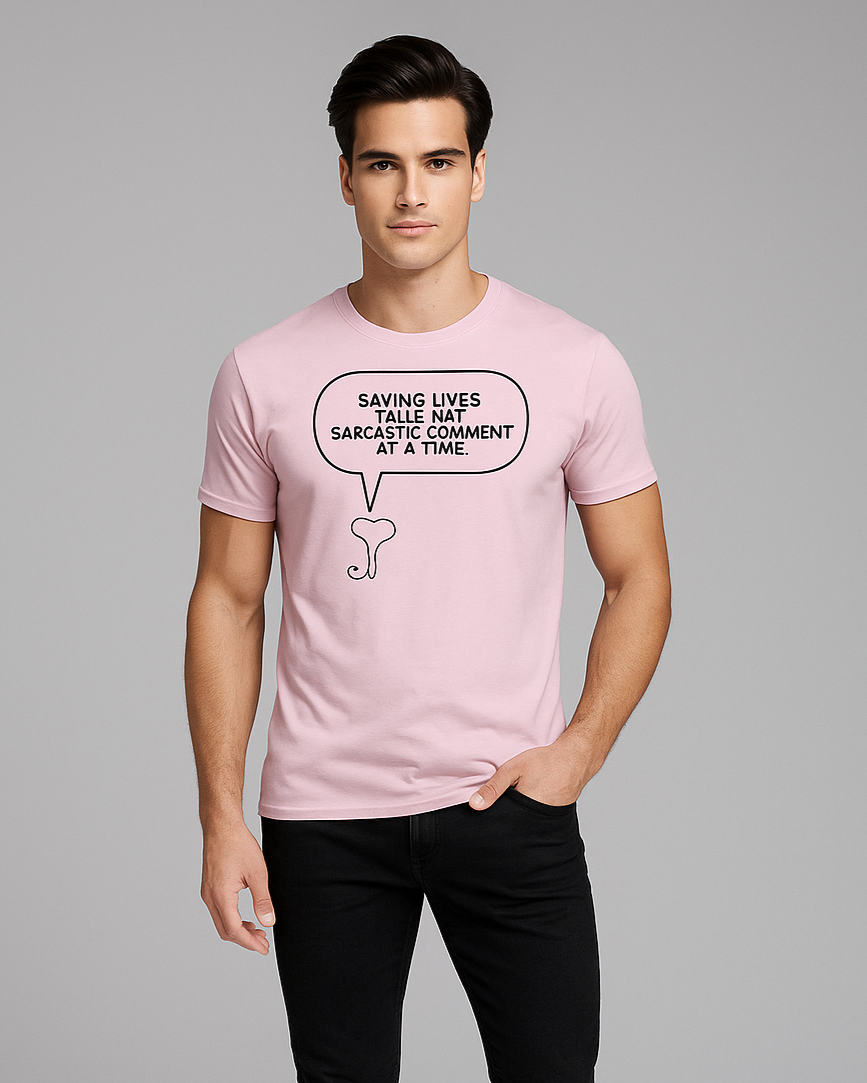 Saving Lives Daily, One Sarcastic Comment at a Time - Doctor T-shirt, Mocktops t-shirt