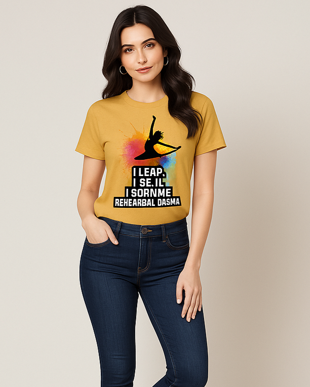 I Leap. I Spin. I Survive Rehearsal Drama. T-shirt, Funny Dancer T-shirt, Mocktops T-shirt