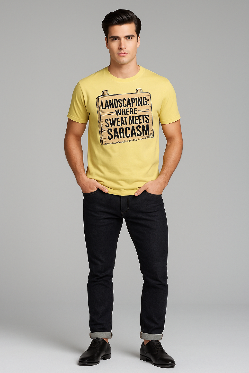 Landscaping: Where Sweat Meets Sarcasm - Landscaper T-shirt, Mocktops t-shirt
