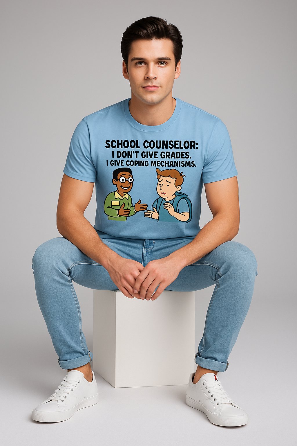 I Don't Give Grades. I Give Coping Mechanisms Tshirt, Counselor T-shirt, Mocktops t-shirt