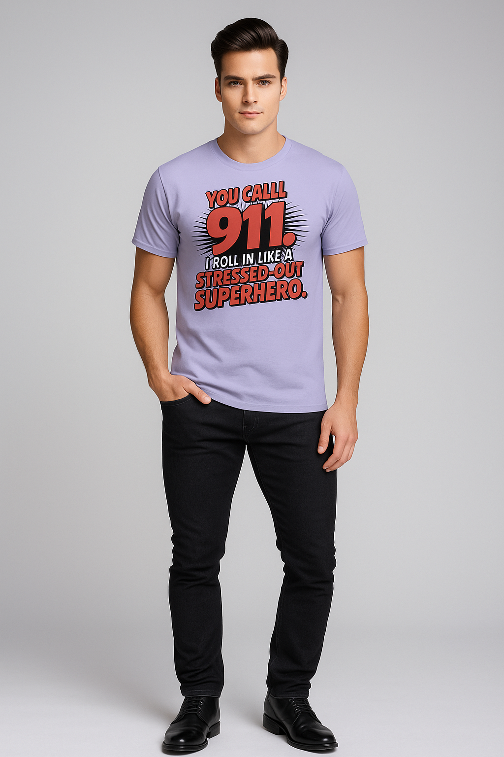 You Call 911. I Roll In Like a Stressed-Out Superhero - EMT/Paramedic T-shirt, Mocktops t-shirt