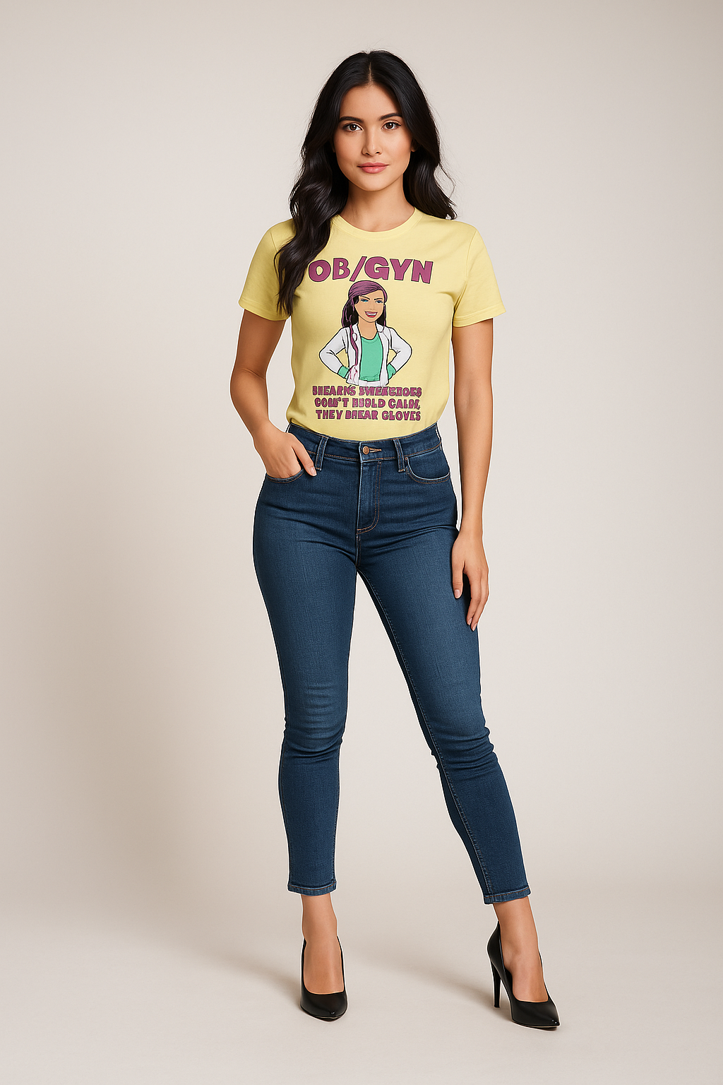 OB/GYN Because Superheroes Don't Wear Capes, They Wear Gloves - OB/GYN T-shirt, Mocktops t-shirt