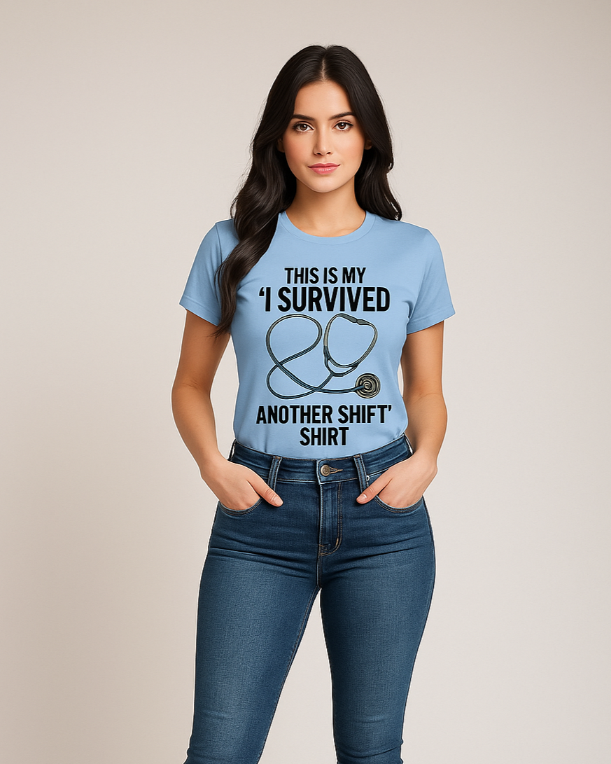 This is My 'I Survived Another Shift' Shirt - Nurse T-shirt, Mocktops t-shirt