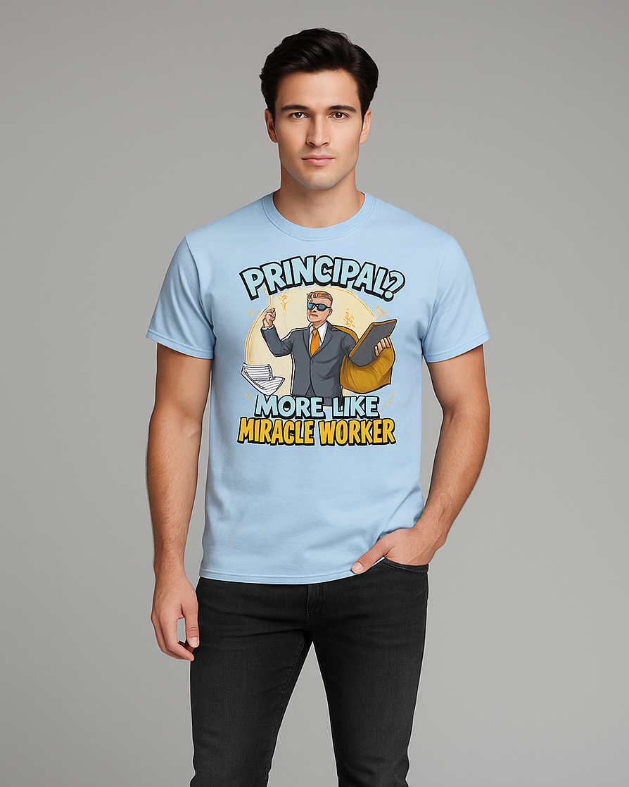 Principal? More Like Miracle Worker Tshirt, Principal T-shirt, Mocktops t-shirt