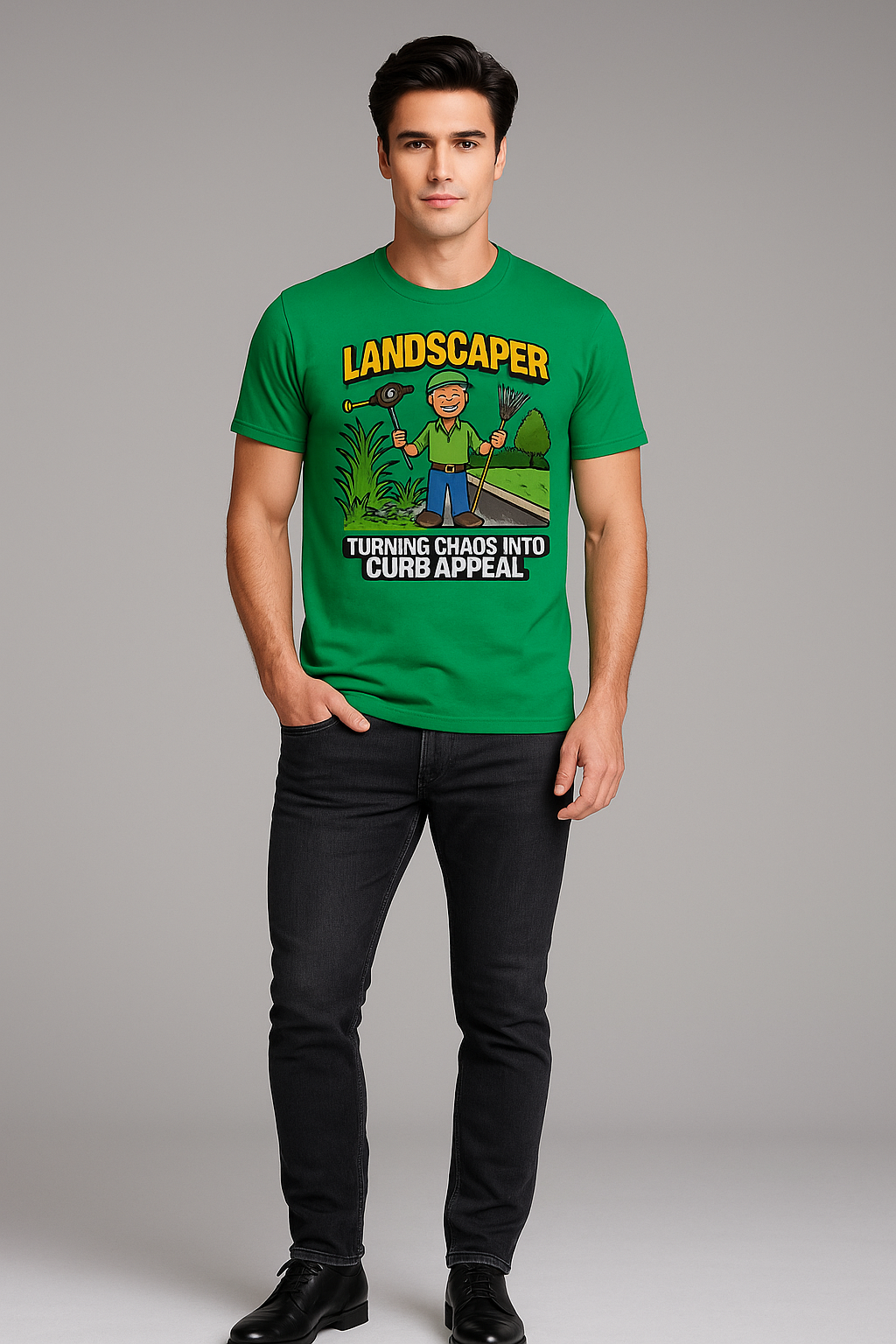 Landscaper: Turning Chaos Into Curb Appeal - Landscaper T-shirt, Mocktops t-shirt