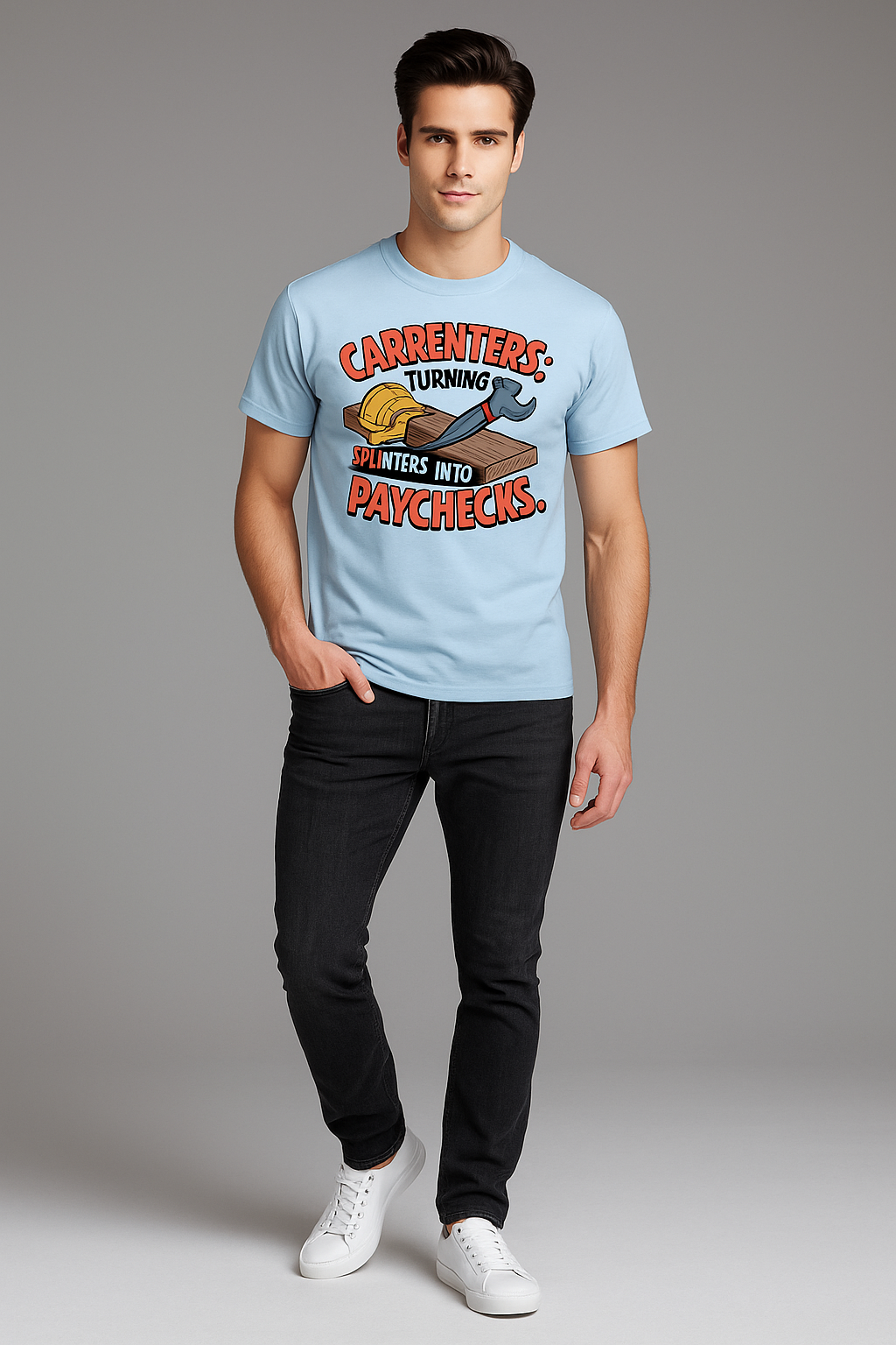 Carpenters Turning Splinters Into Paychecks - Carpenter T-shirt, Mocktops t-shirt