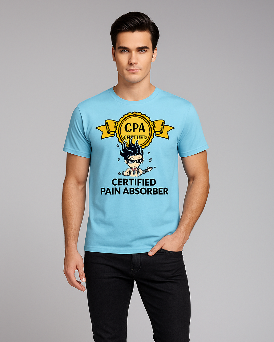 CPA Certified Pain Absorber - Accountant T-shirt, Mocktops t-shirt