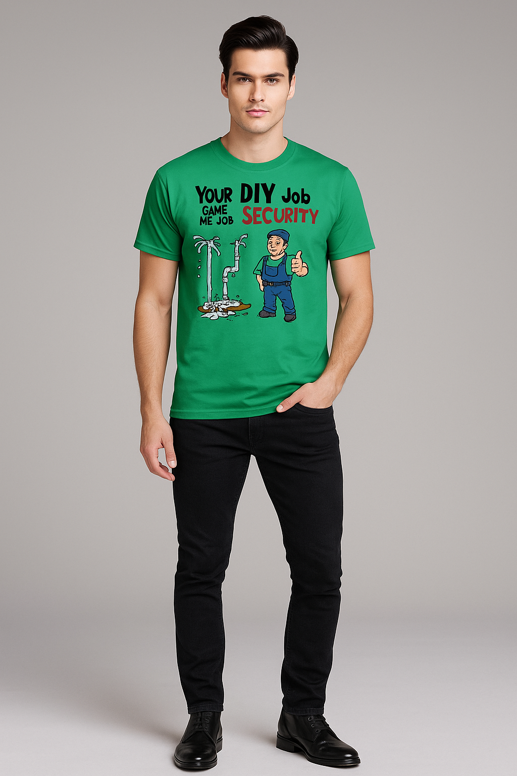 Your DIY Job Gave Me Job Security - Plumber T-shirt, Mocktops t-shirt