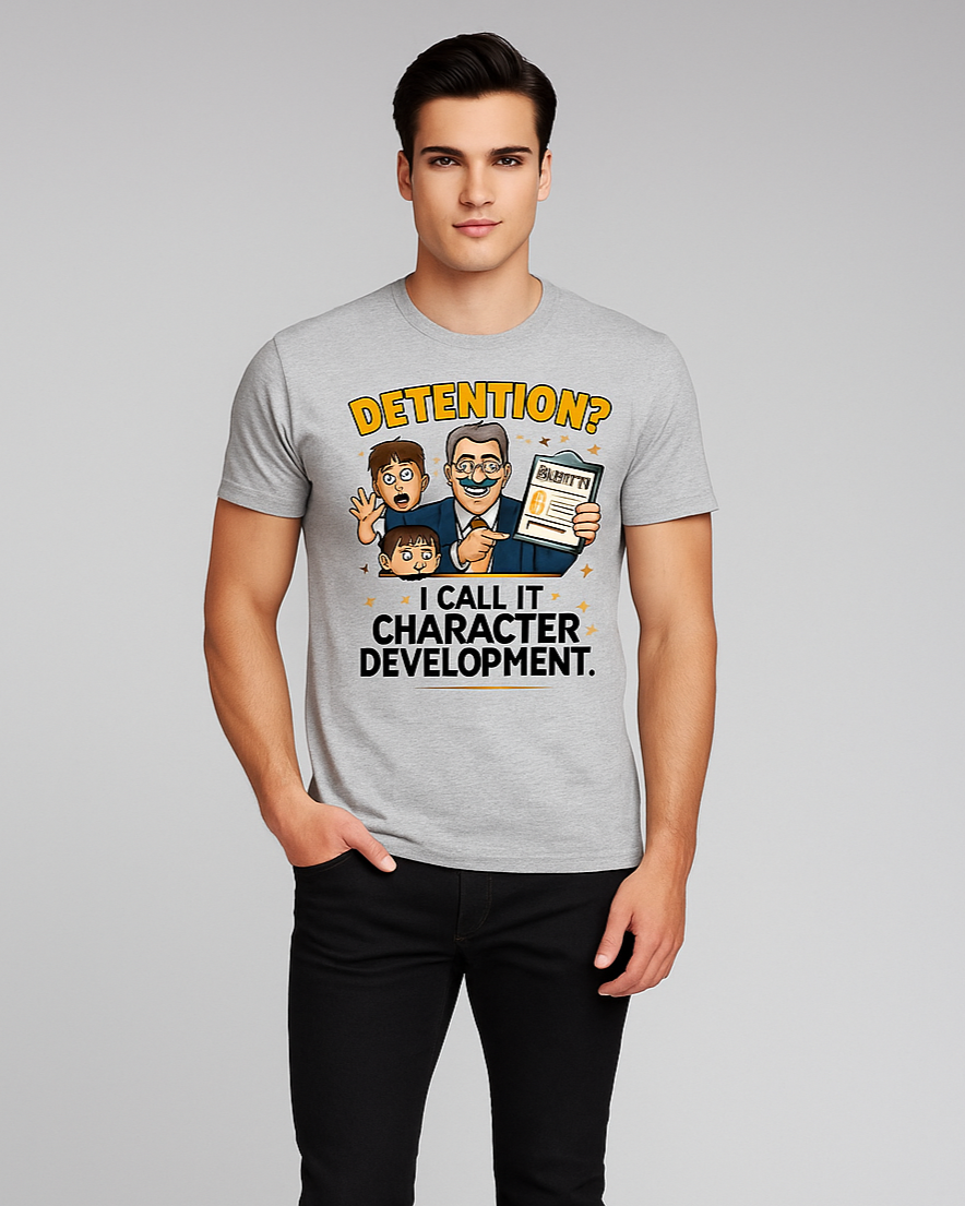 Detention? I Call It "Character Development" Tshirt, Principal T-shirt, Mocktops t-shirt