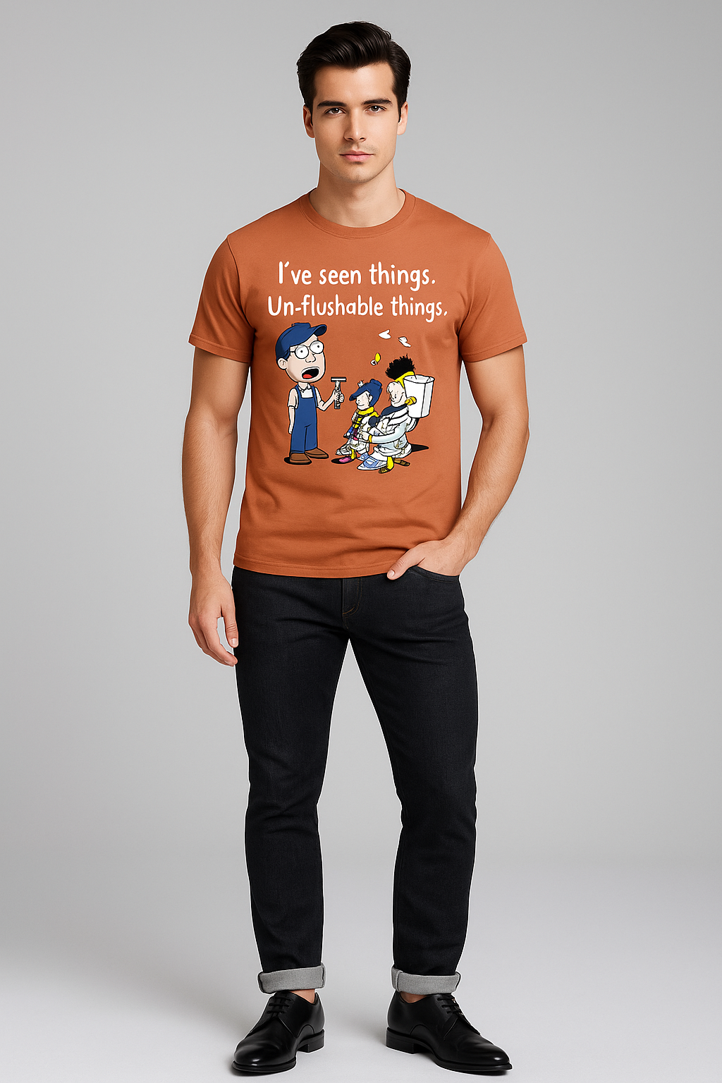 I've Seen Things. Un-flushable Things - Plumber T-shirt, Mocktops t-shirt