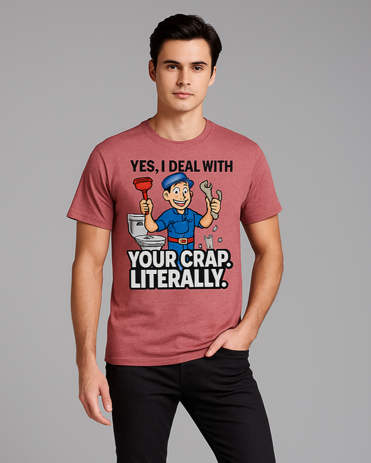 Yes, I Deal with Your Crap. Literally. - Plumber T-shirt, Mocktops t-shirt