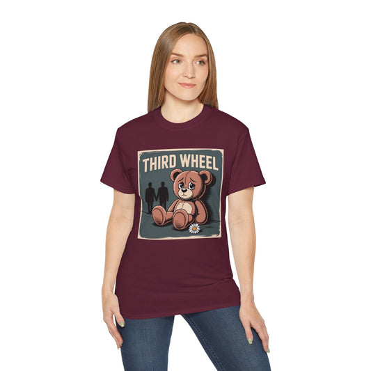 3rd Wheel T-Shirt – Funny Gildan G500 Tee for Singles & Third-Wheel Moments