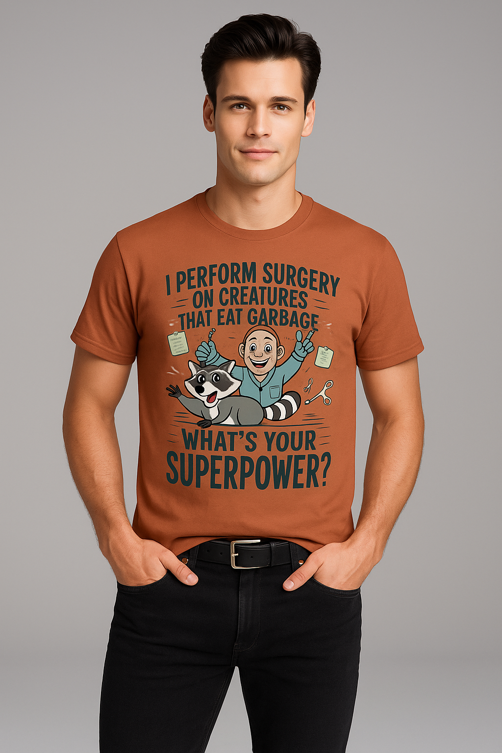 I Perform Surgery On Creatures That Eat Garbage. What's Your Superpower? - Veterinarian T-shirt, Mocktops t-shirt