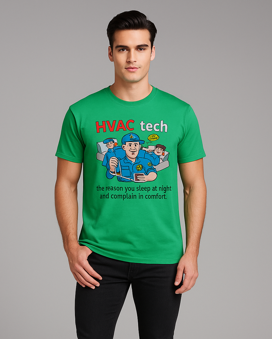 HVAC Tech: The Reason You Sleep At Night And Complain In Comfort - HVAC T-shirt, Mocktops t-shirt