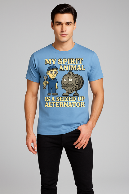 My Spirit Animal is a Seized Up Alternator - Mechanic T-shirt, Mocktops t-shirt