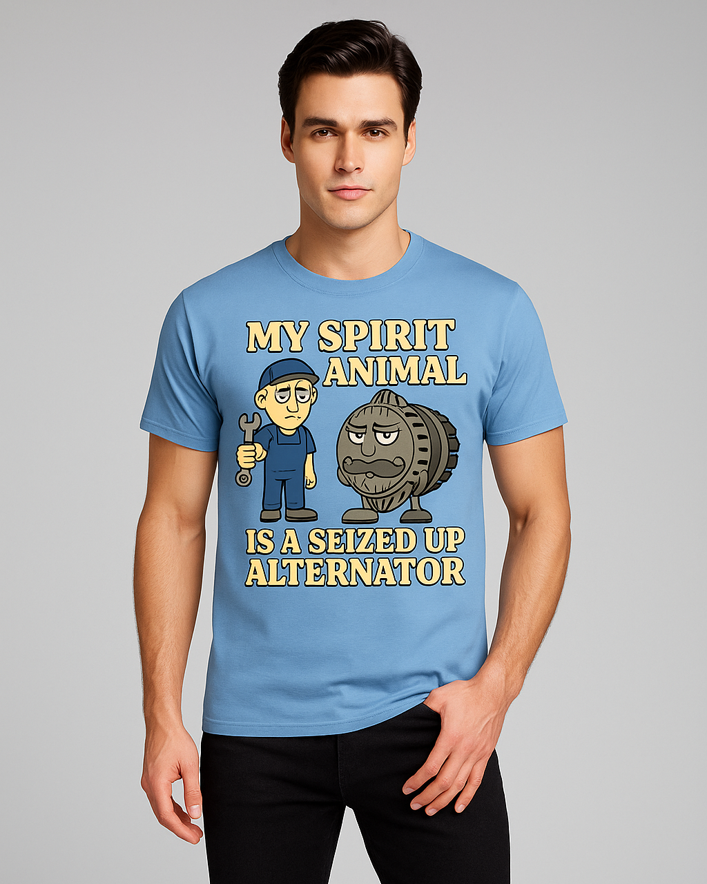 My Spirit Animal is a Seized Up Alternator - Mechanic T-shirt, Mocktops t-shirt