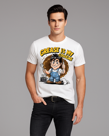 Grease Is My Cologne - Mechanic T-shirt, Mocktops t-shirt
