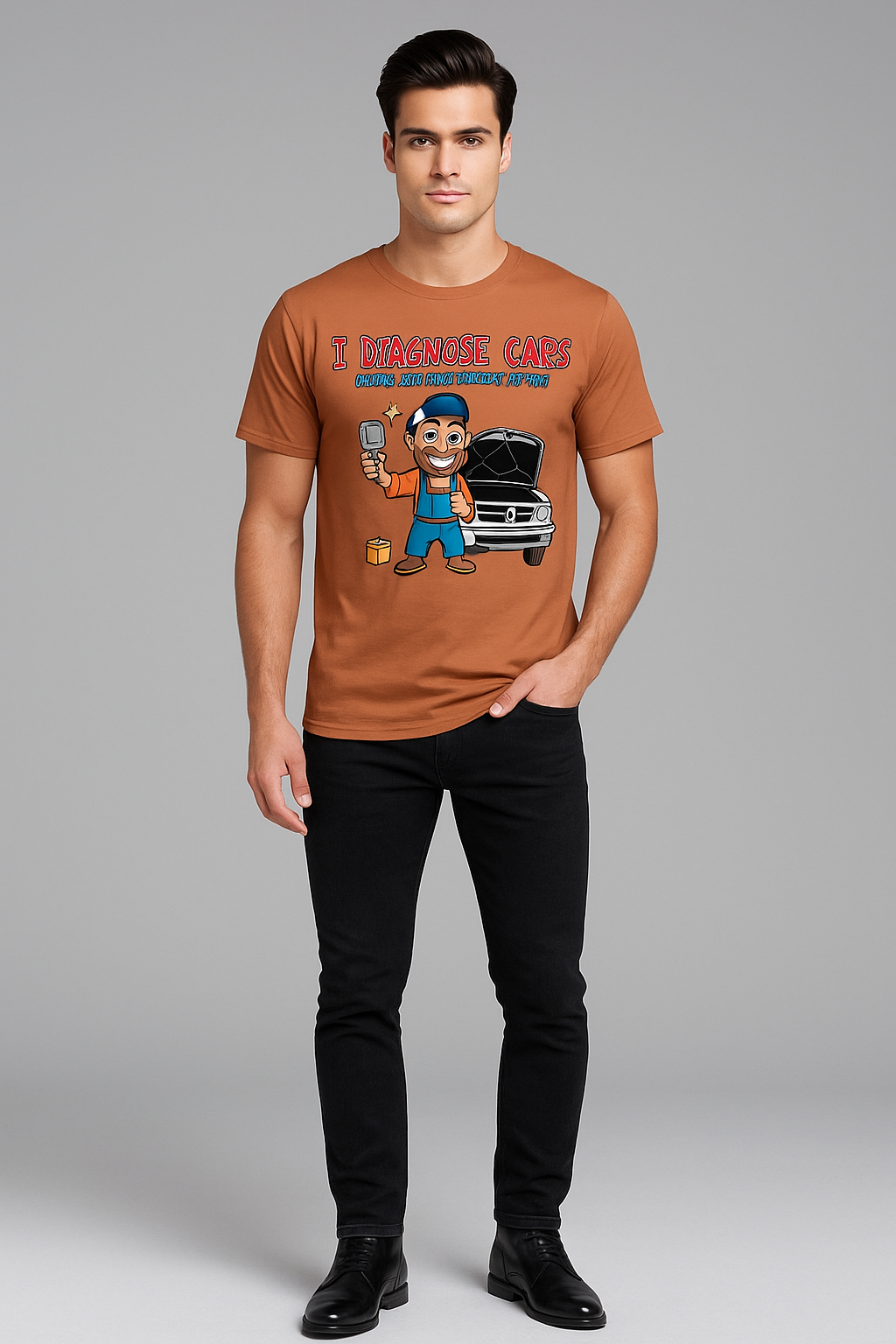 I Diagnose Cars Faster Than You Google Symptoms - Mechanic T-shirt, Mocktops t-shirt