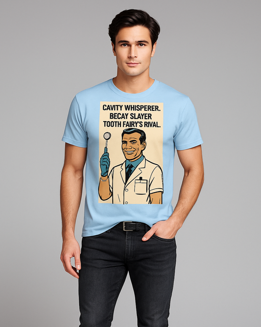Cavity Whisperer. Decay Slayer. Tooth Fairy's Rival - Dentist T-shirt, Mocktops t-shirt