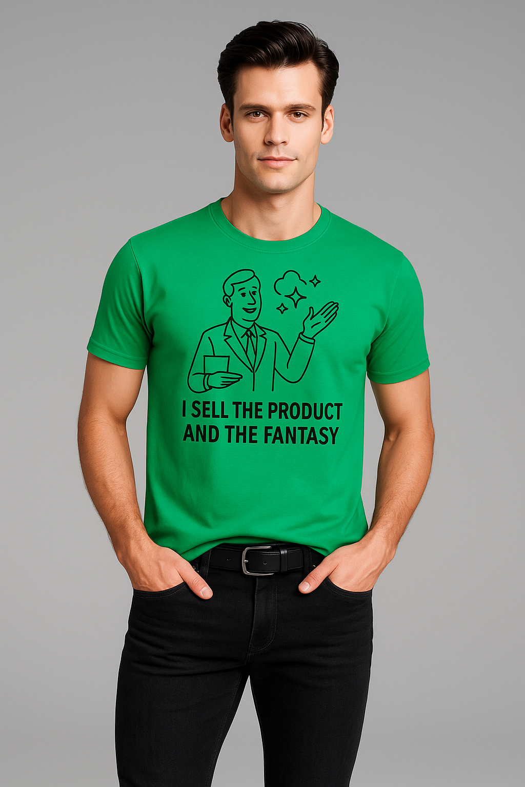 I Sell the Product and the Fantasy - Sales/Marketing T-shirt, Mocktops t-shirt