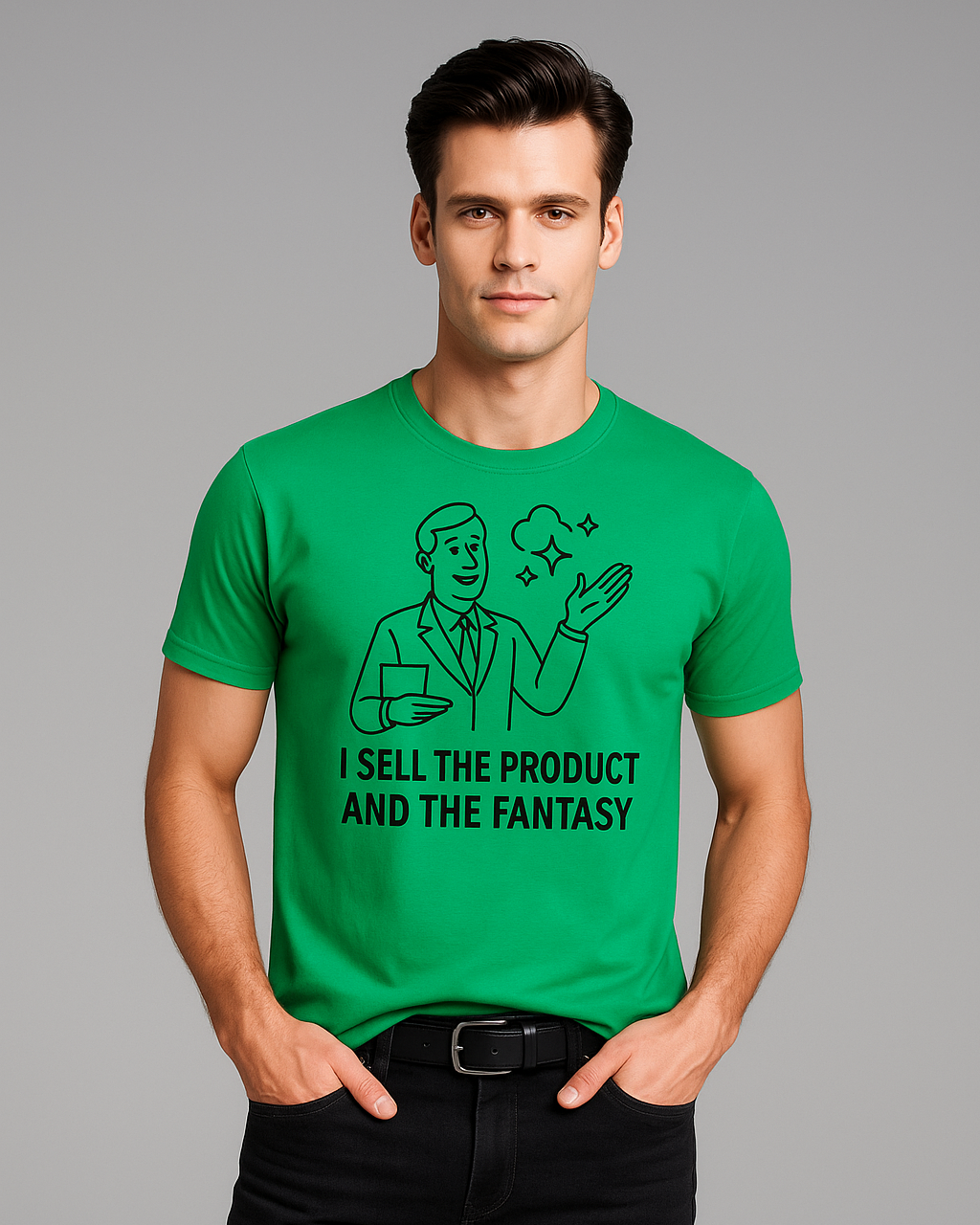 I Sell the Product and the Fantasy - Sales/Marketing T-shirt, Mocktops t-shirt