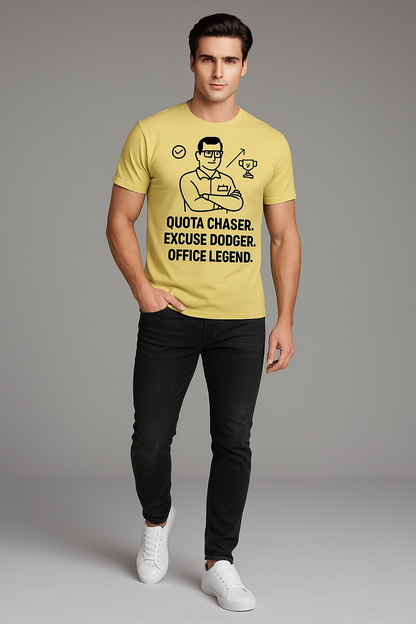 Quota Chaser. Excuse Dodger. Office Legend - Sales/Marketing T-shirt, Mocktops t-shirt