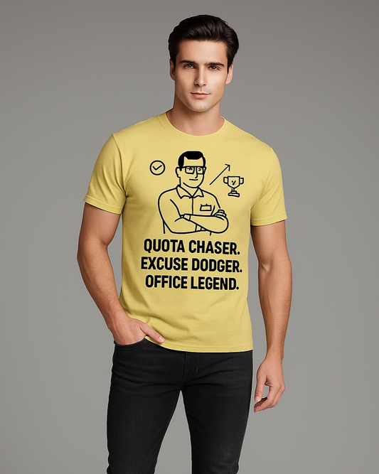 Quota Chaser. Excuse Dodger. Office Legend - Sales/Marketing T-shirt, Mocktops t-shirt