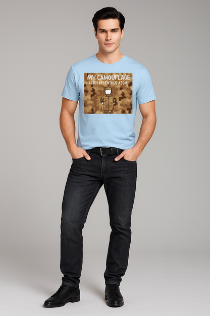My Camouflage Hides My Enthusiasm - Military T-shirt, Mocktops t-shirt