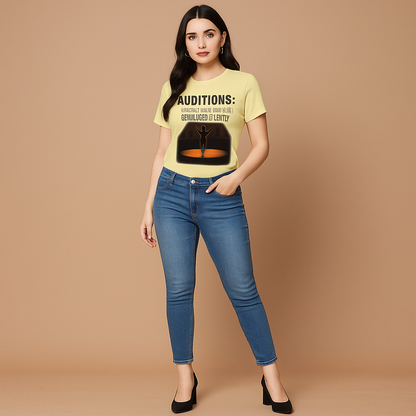 Auditions: Where Dreams Go To Get Judged Silently T-shirt, Funny Actor T-shirt, Mocktops T-shirt