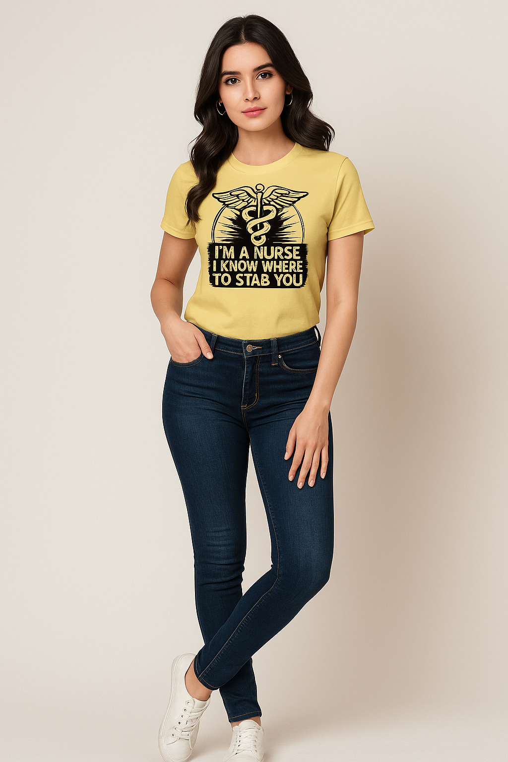 I'm A Nurse, I Know Where To Stab You - Nurse T-shirt, Mocktops t-shirt