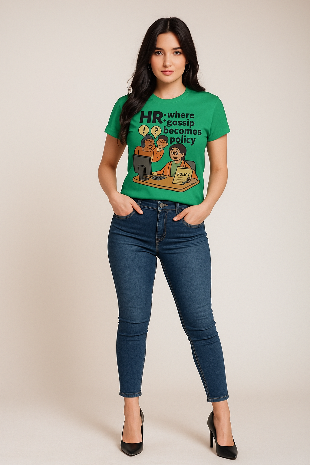 HR: Where Gossip Becomes Policy - HR/Corporate T-shirt, Mocktops t-shirt
