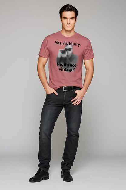 Yes, it's blurry. No, it's not 'vintage' Tshirt, Photographer T-shirt, Mocktops t-shirt