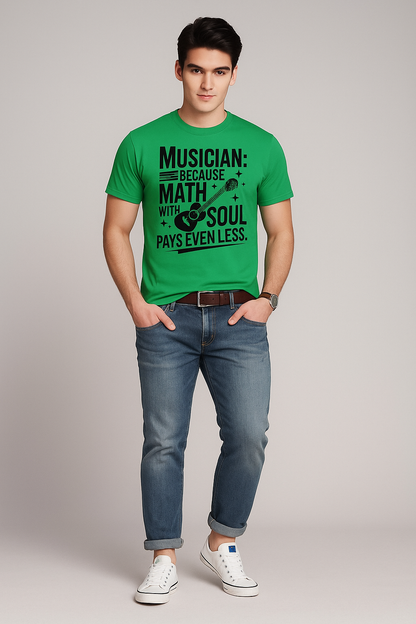 Musician: Math With Soul T-shirt, Funny Musician T-shirt, Mocktops T-shirt