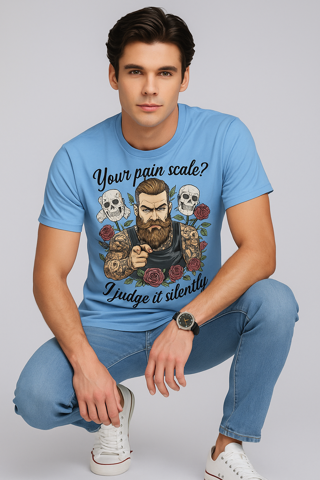 Your Pain Scale? I Judge It Silently Tshirt, Tattoo Artist T-shirt, Mocktops t-shirt