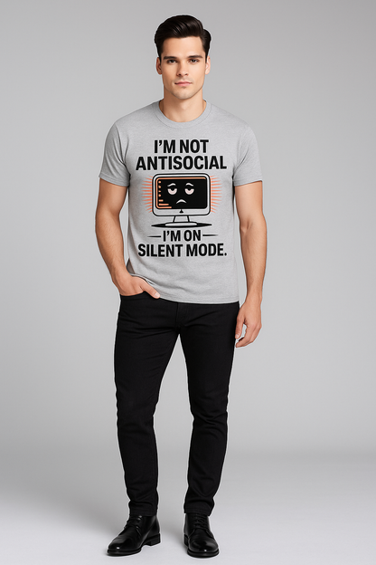 I'm Not Antisocial, I'm On Silent Mode - Programmer/IT T-shirt, Mocktops t-shirt