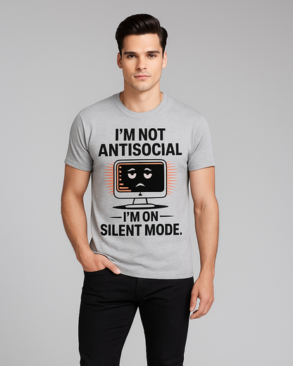 I'm Not Antisocial, I'm On Silent Mode - Programmer/IT T-shirt, Mocktops t-shirt
