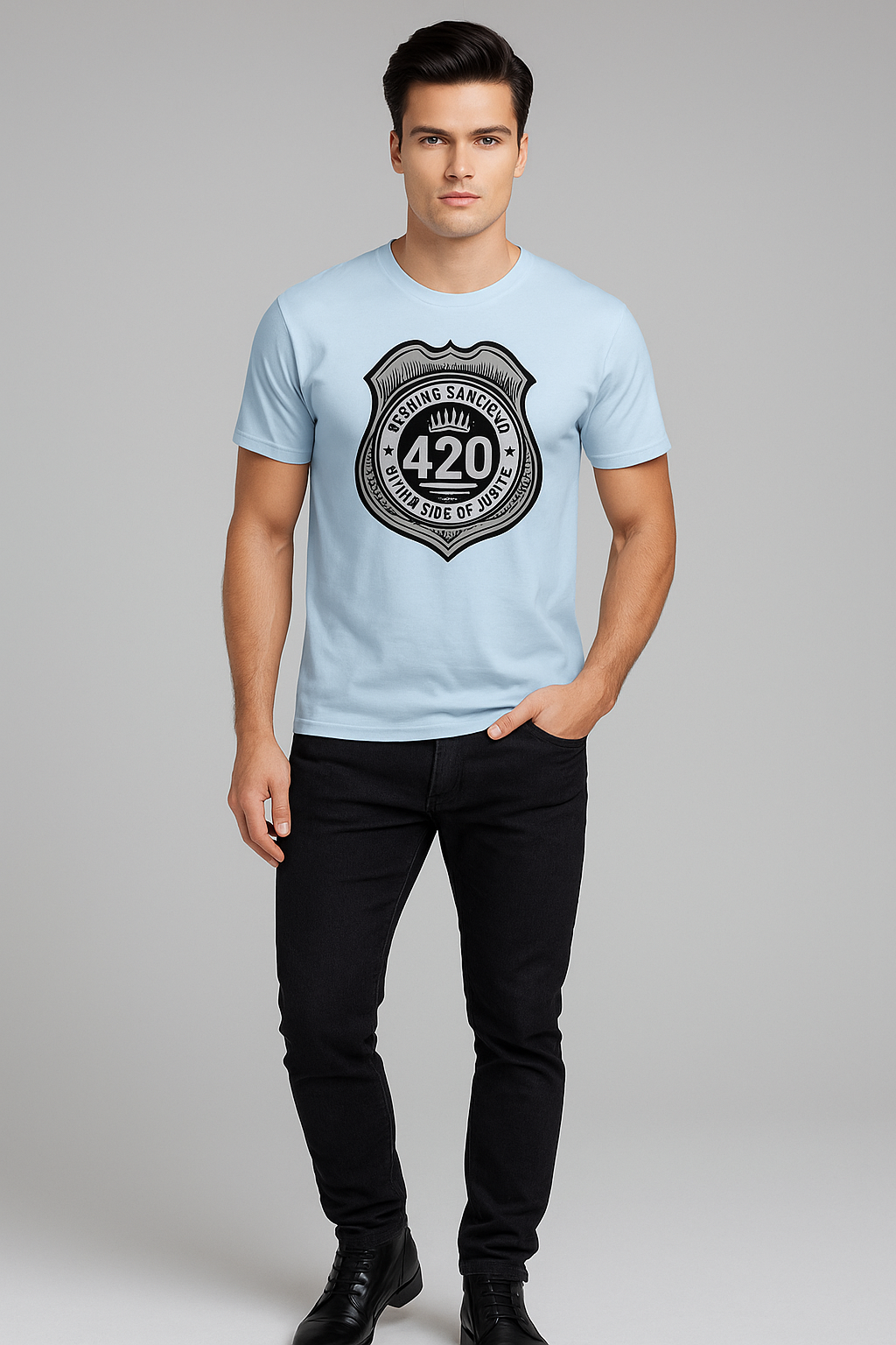 Serving Sarcasm with a Side of Justice - Police T-shirt, Mocktops t-shirt