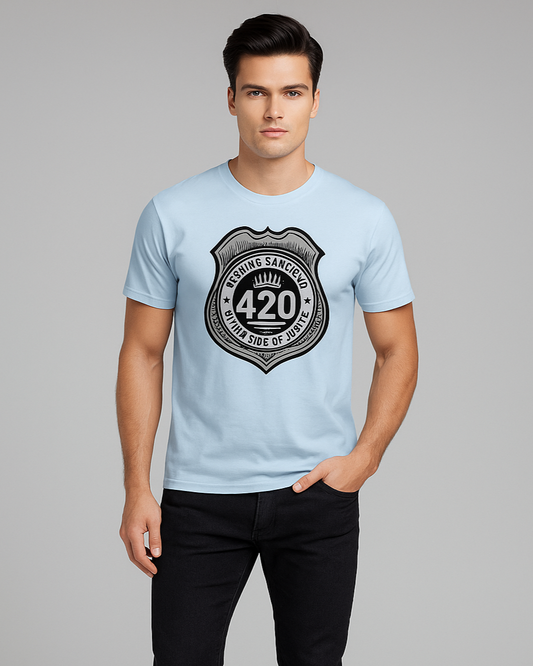 Serving Sarcasm with a Side of Justice - Police T-shirt, Mocktops t-shirt