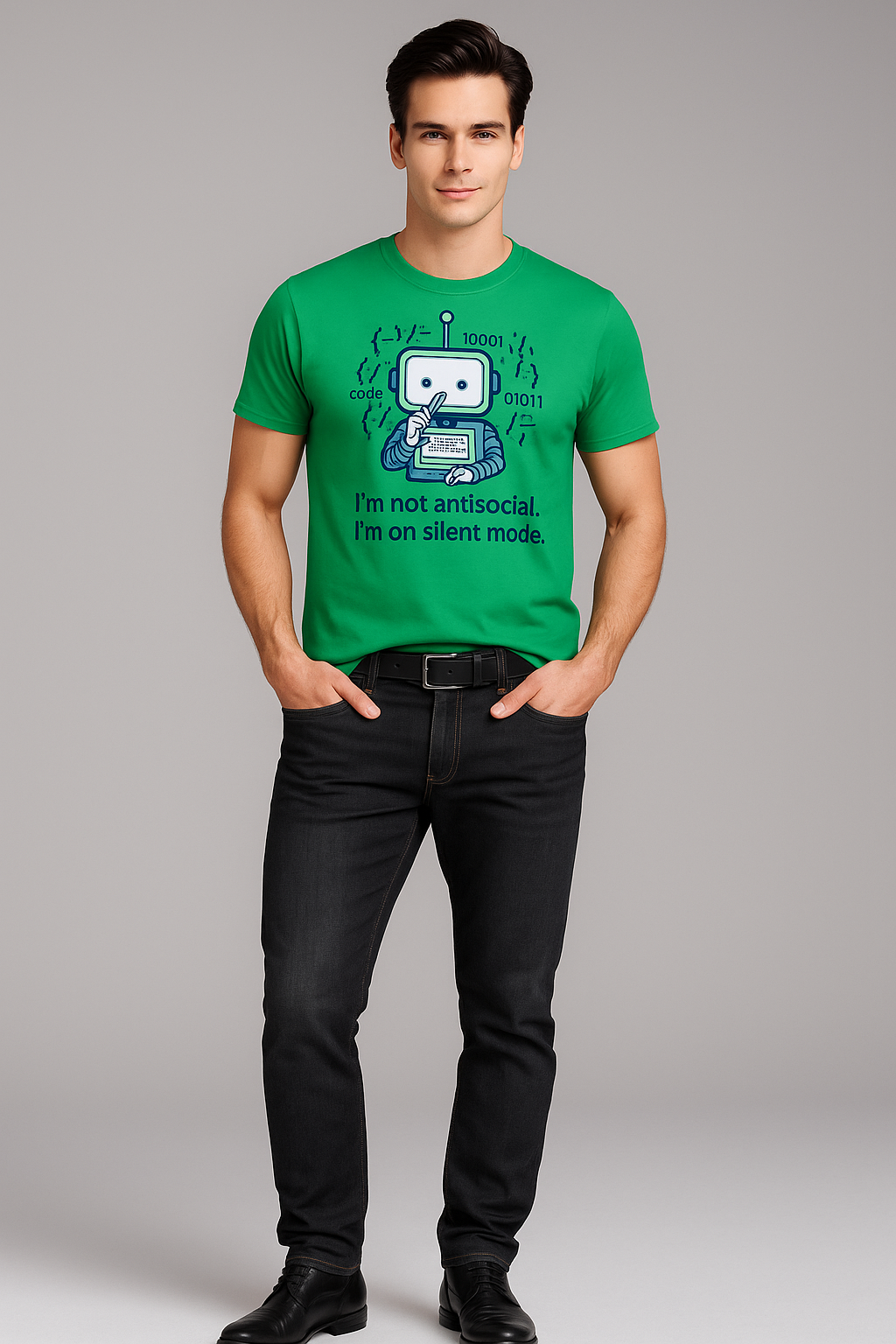 I'm Not Antisocial, I'm on Silent Mode - Programmer/IT T-shirt, Mocktops t-shirt