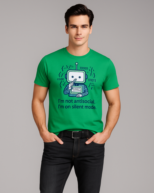 I'm Not Antisocial, I'm on Silent Mode - Programmer/IT T-shirt, Mocktops t-shirt