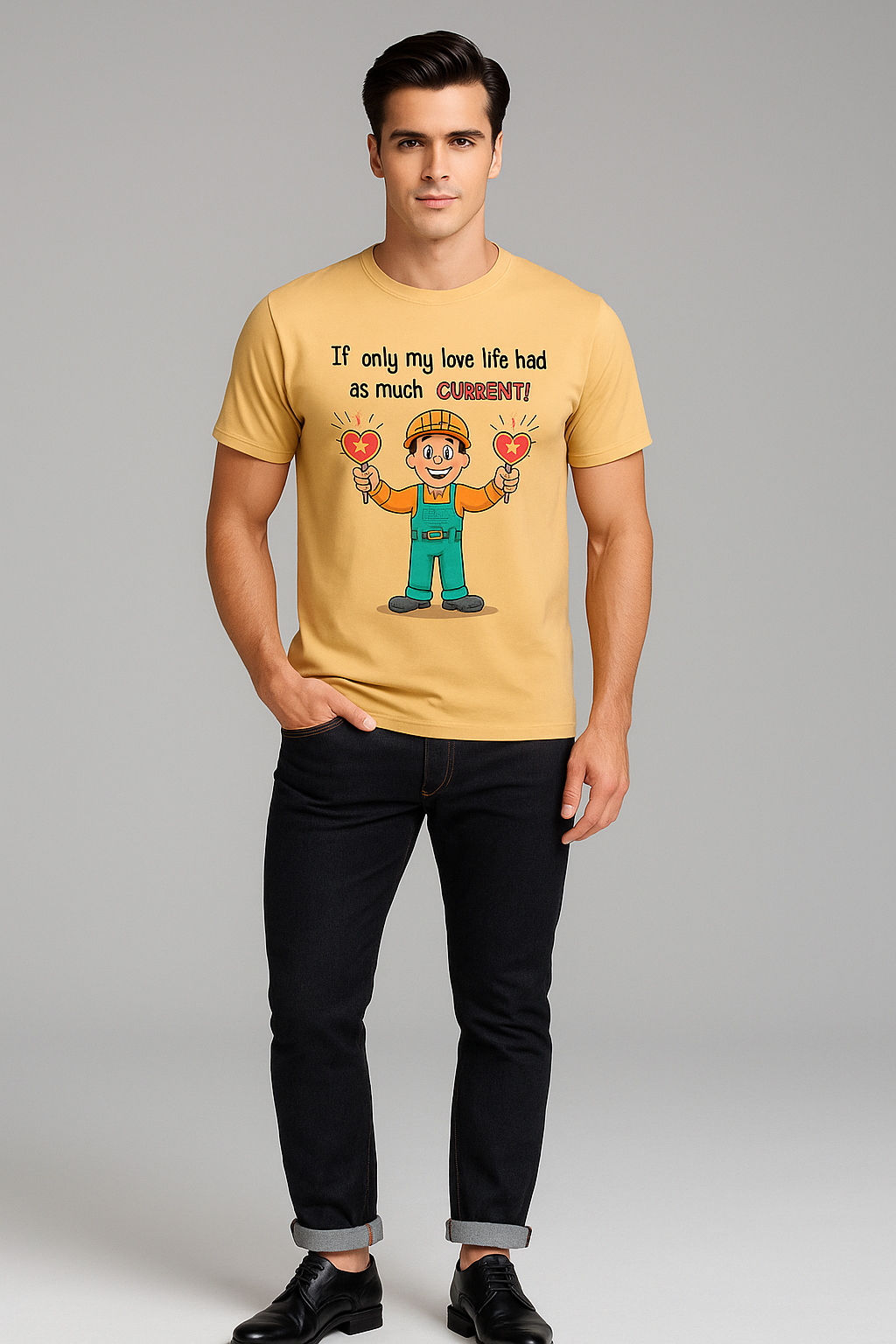 If Only My Love Life Had As Much Current - Electrician T-shirt, Mocktops t-shirt