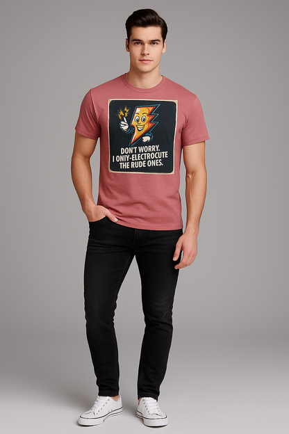 Don't Worry, I Only Electrocute The Rude Ones - Electrician T-shirt, Mocktops t-shirt