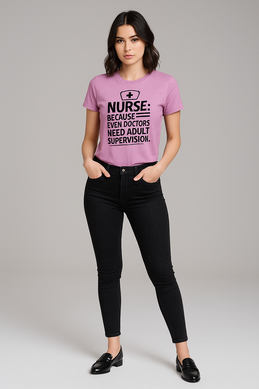 Because Even Doctors Need Adult Supervision - Nurse T-shirt, Mocktops t-shirt